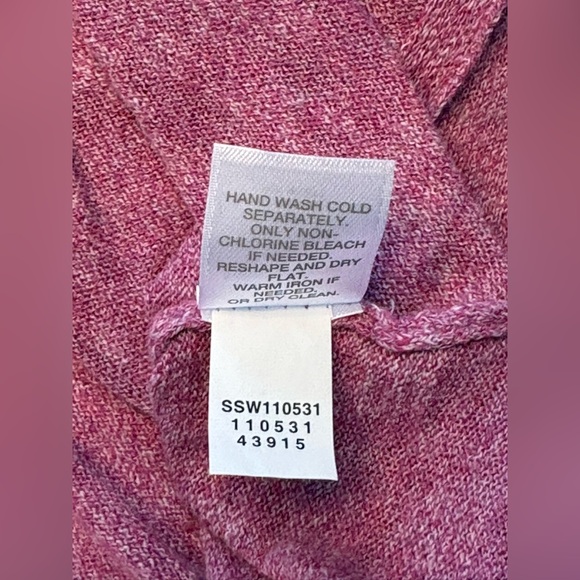 J JILL Marled Pink Long Sleeve Women's Sweater XL - Picture 5 of 5
